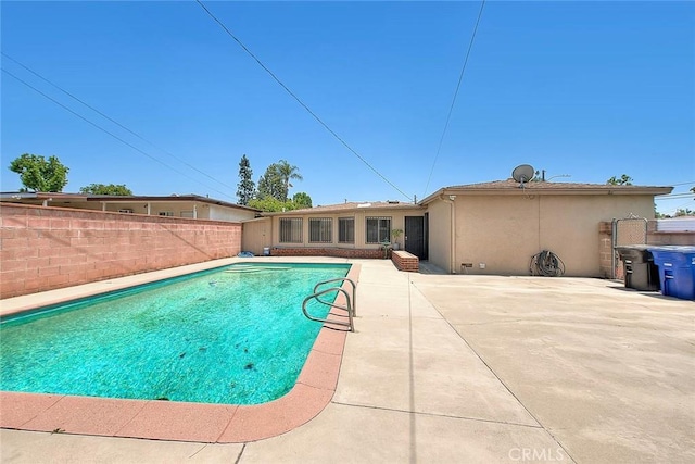 18021 E Cypress St, Covina, CA 91722 - view of swimming pool featuring a patio area and a fenced backyard