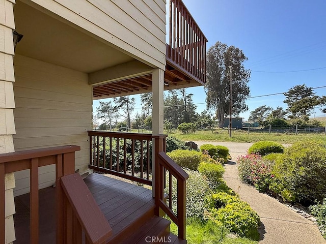 540 Pico Ave Unit 110, San Simeon, CA 93452 - view of wooden terrace
