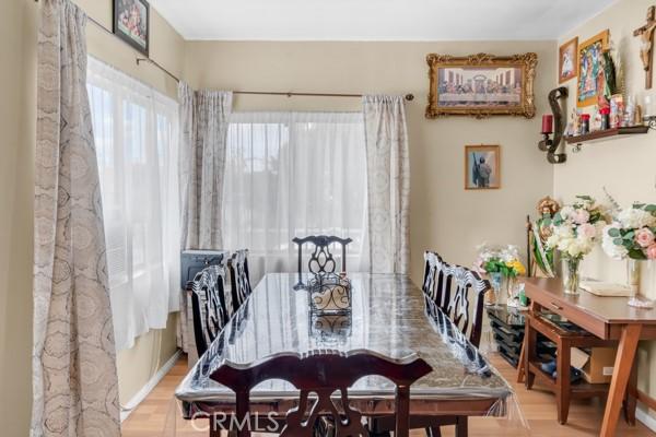view of dining room