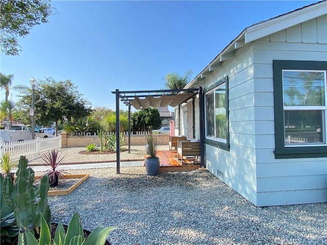 945 N Dickel St, Anaheim, CA 92805 - view of yard featuring a pergola and fence