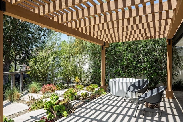 2315 Heather Ln, Newport Beach, CA 92660 - view of patio featuring a pergola