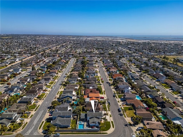 17252 Breda Ln, Huntington Beach, CA 92649 - aerial view of property and surrounding area with nearby suburban area