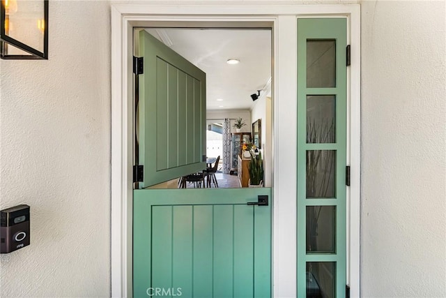 17252 Breda Ln, Huntington Beach, CA 92649 - doorway to property featuring stucco siding