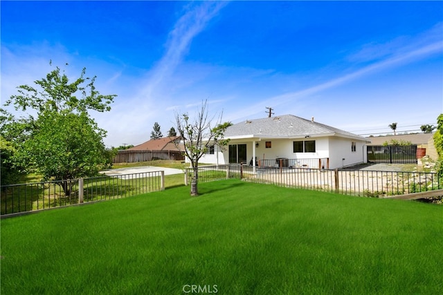 6445 Beryl St, Rancho Cucamonga, CA 91701 - rear view of house with a patio and stucco siding