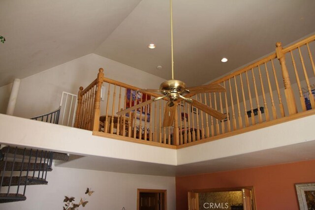 2205 Freeman Dr, Pine Mountain Club, CA 93225 - detailed view of a ceiling fan and recessed lighting