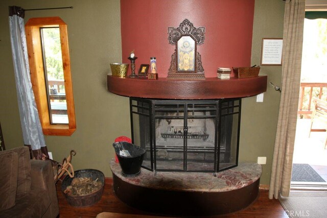 2205 Freeman Dr, Pine Mountain Club, CA 93225 - detailed view of wood finished floors and arched walkways