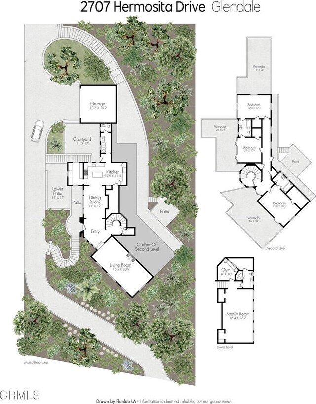 2707 Hermosita Dr, Glendale, CA 91208 - room layout