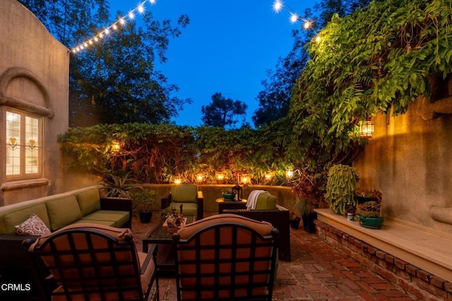 2707 Hermosita Dr, Glendale, CA 91208 - view of patio with an outdoor living space