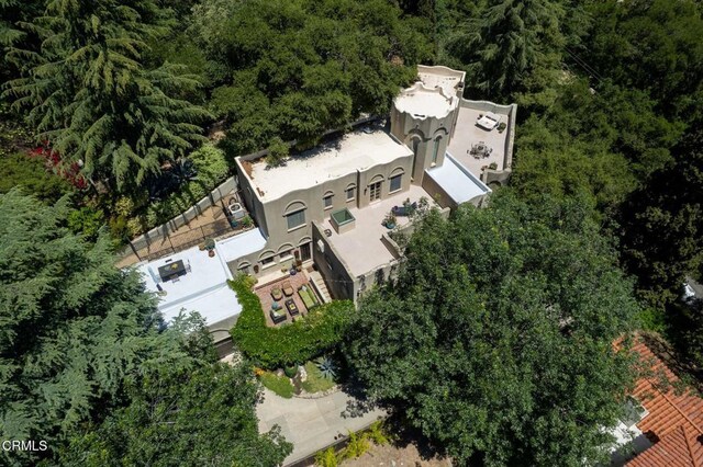 2707 Hermosita Dr, Glendale, CA 91208 - aerial view of property and surrounding area featuring a forest