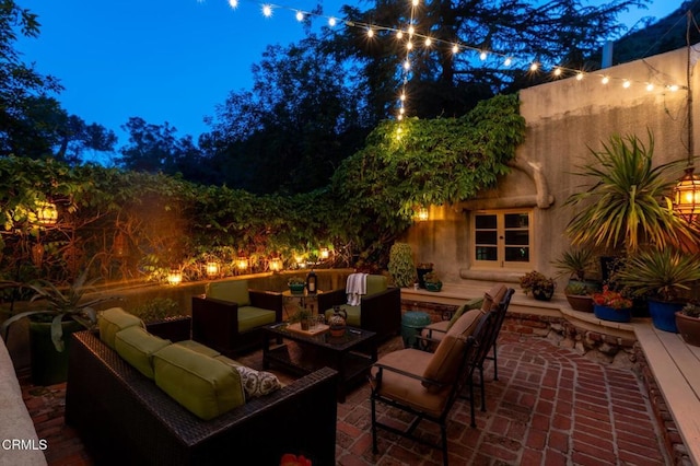 2707 Hermosita Dr, Glendale, CA 91208 - view of patio / terrace featuring an outdoor living space