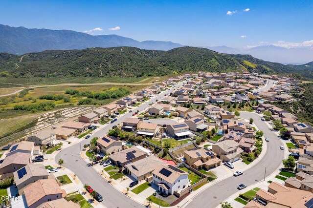 17837 Grapevine Ln, San Bernardino, CA 92407 - aerial view of residential area with a mountain backdrop