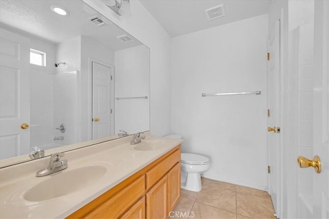 72454 El Paseo Dr Unit 29, Palms, CA 92277 - bathroom with double vanity and tile patterned flooring