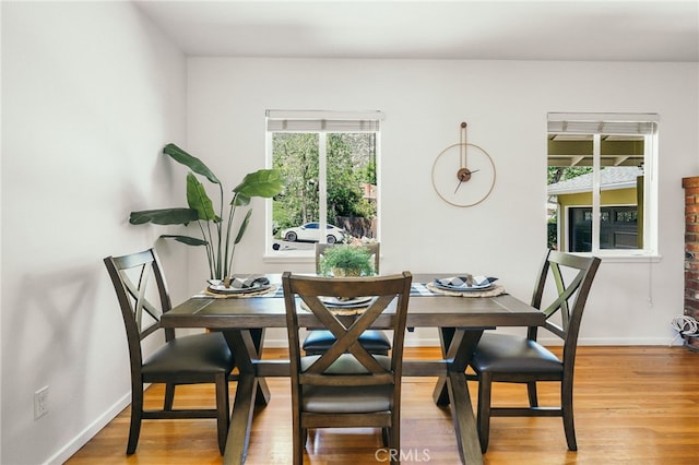 3316 Henrietta Ave, La Crescenta, CA 91214 - dining area featuring plenty of natural light, baseboards, and wood finished floors