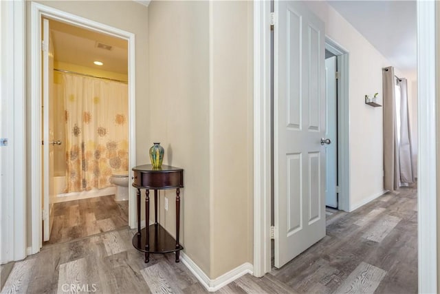 80 Great Lawn, Irvine, CA 92620 - hallway with wood finished floors and baseboards
