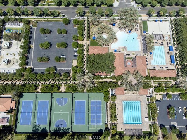 80 Great Lawn, Irvine, CA 92620 - aerial overview of property's location featuring a pool