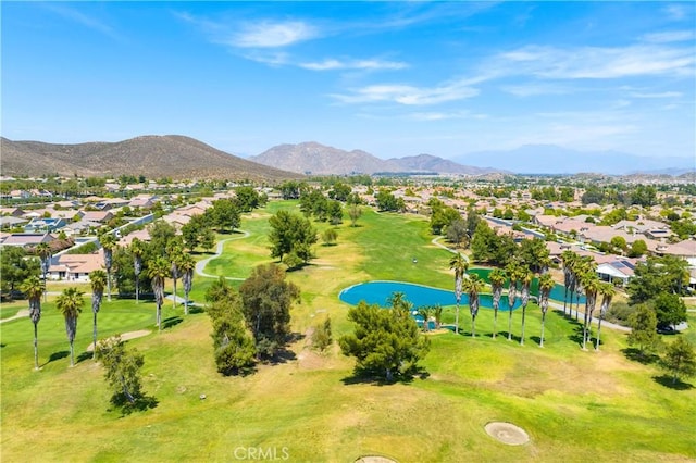 29365 Sparkling Dr, Menifee, CA 92584 - aerial view of residential area with a water and mountain view and a local golf course