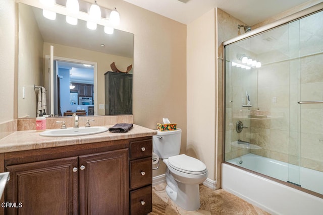 1541 Windshore Way, Oxnard, CA 93035 - full bath with toilet, vanity, bath / shower combo with glass door, and tile patterned flooring