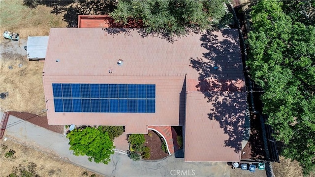 view from above of property