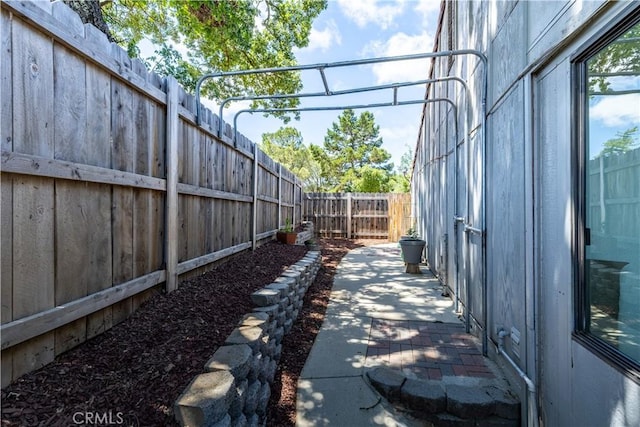 view of patio / terrace featuring a fenced backyard