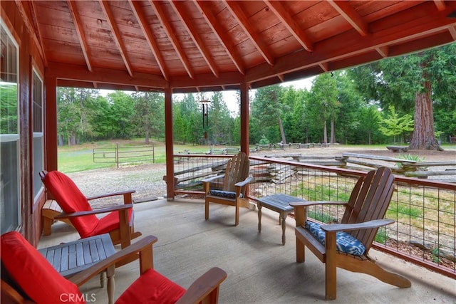 7072 Cranes Nest Rd, Mariposa, CA 95338 - view of patio with view of wooded area