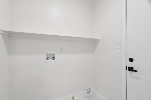 8064 Crosnoe Ave, Panorama City, CA 91402 - clothes washing area featuring washer hookup and baseboards