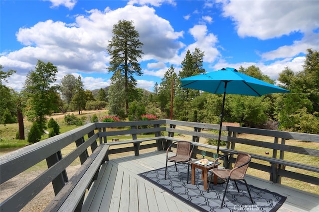 3820 Pinecrest Dr, Mariposa, CA 95338 - wooden deck featuring a fire pit