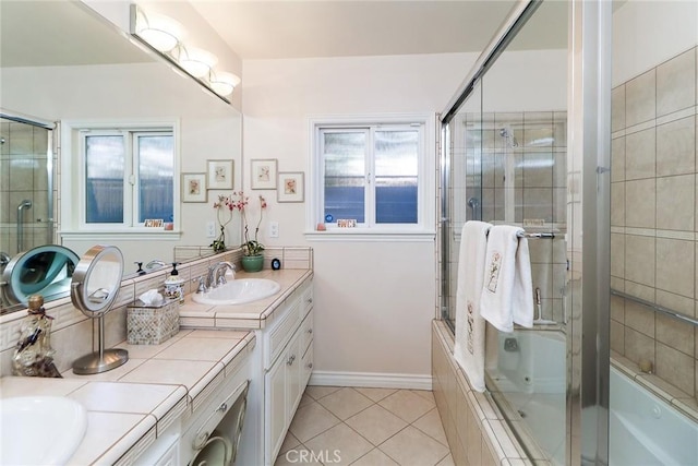 161 W Loretto Ct, Claremont, CA 91711 - full bathroom featuring tile patterned floors, vanity, and tiled shower / bath
