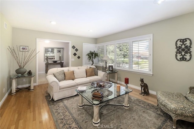 161 W Loretto Ct, Claremont, CA 91711 - living area featuring baseboards, light wood-style flooring, and recessed lighting