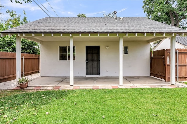 4775 Somerset Dr, Riverside, CA 92507 - rear view of house with roof with shingles, stucco siding, and a patio area