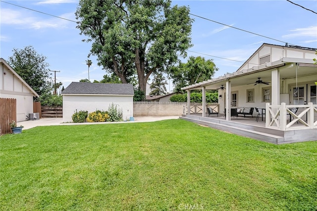 4775 Somerset Dr, Riverside, CA 92507 - view of yard with ceiling fan