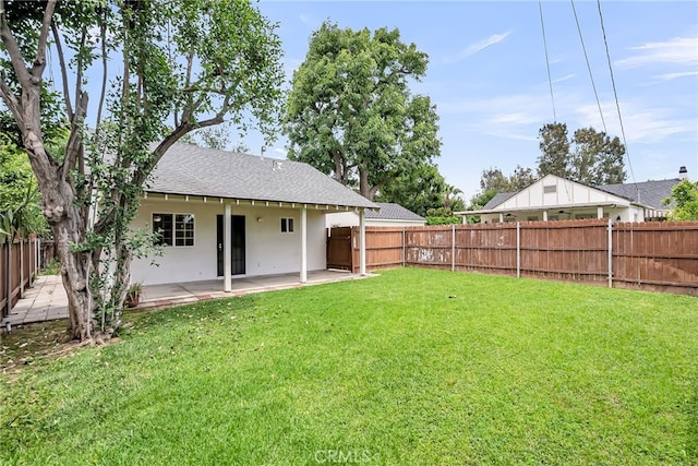 4775 Somerset Dr, Riverside, CA 92507 - rear view of house featuring roof with shingles, a patio, and stucco siding