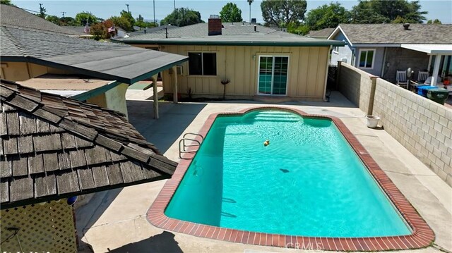 817 W Heber St, Glendora, CA 91741 - outdoor pool featuring a patio and a fenced backyard
