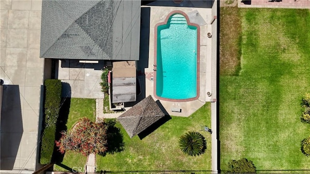 817 W Heber St, Glendora, CA 91741 - drone / aerial view of a pool area