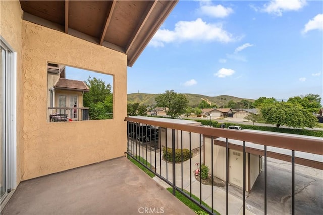 3180 Little Mountain Dr Unit D, San Bernardino, CA 92405 - balcony featuring a mountain view
