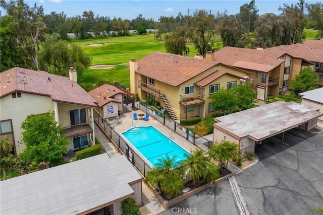 3180 Little Mountain Dr Unit D, San Bernardino, CA 92405 - community pool featuring golf course view