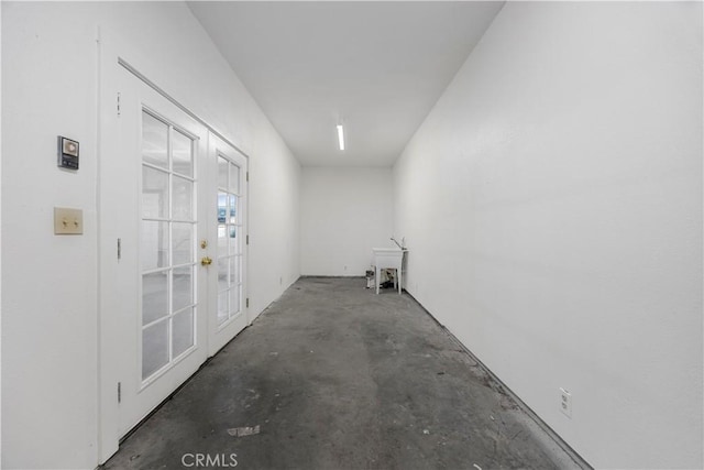 washroom featuring french doors