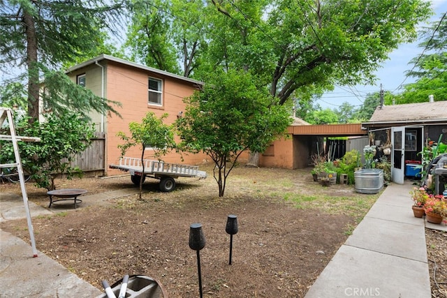 1825 Magnolia Ave, Chico, CA 95926 - view of yard featuring a fire pit