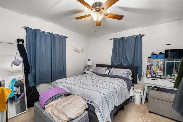 1825 Magnolia Ave, Chico, CA 95926 - carpeted bedroom featuring ceiling fan