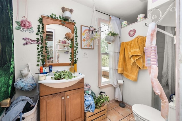1825 Magnolia Ave, Chico, CA 95926 - bathroom featuring vanity and tile patterned flooring