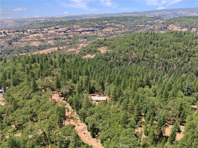 4901 Papaya Rd, Forest Ranch, CA 95942 - aerial view of property and surrounding area with a heavily wooded area