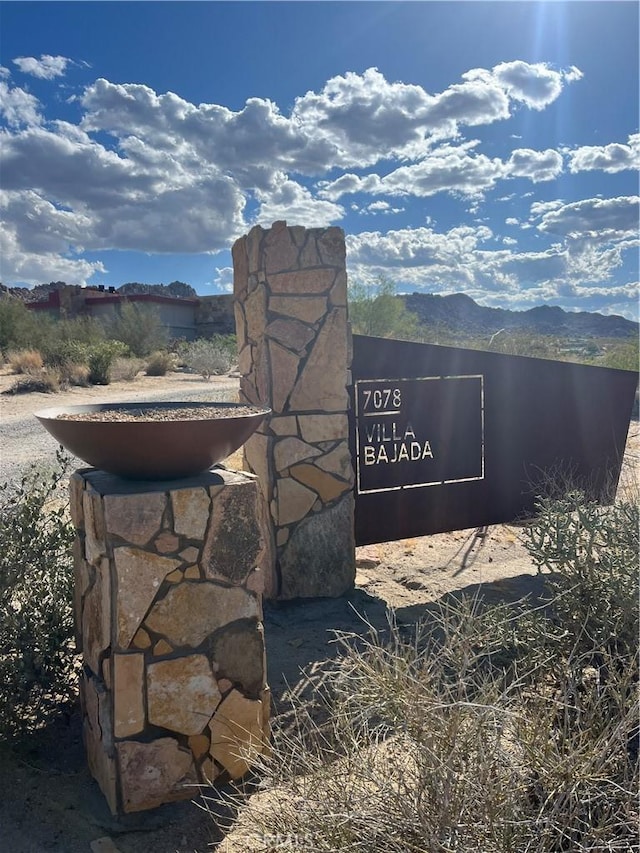 exterior view of a mountain view