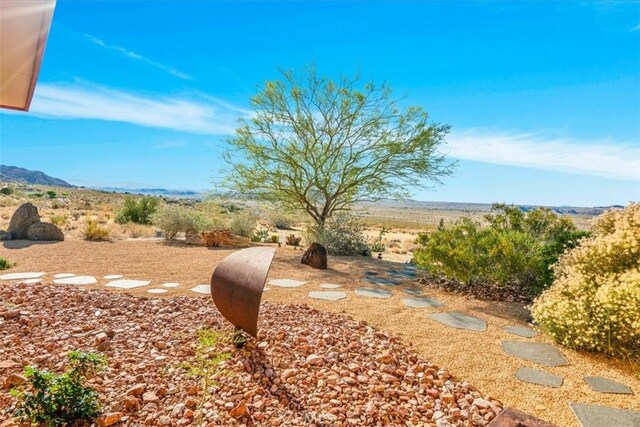 7078 Sunkist Rd, Joshua Tree, CA 92252 - view of yard with a mountain view