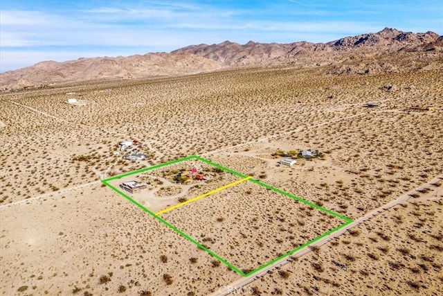 mountain view featuring a desert landscape and rural landscape