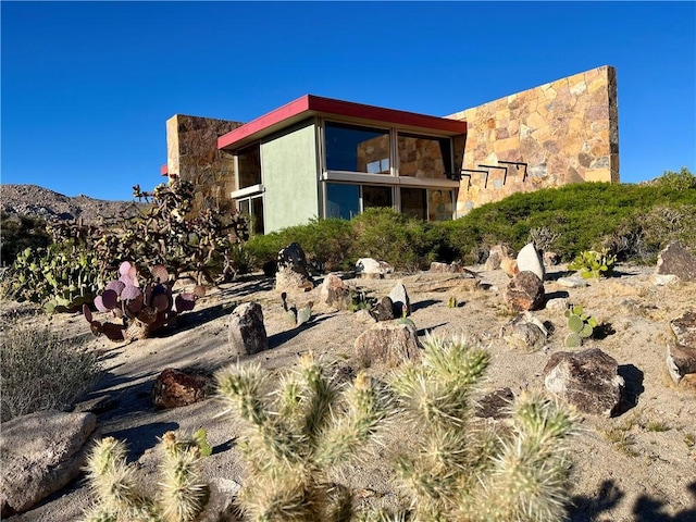 view of rear view of property