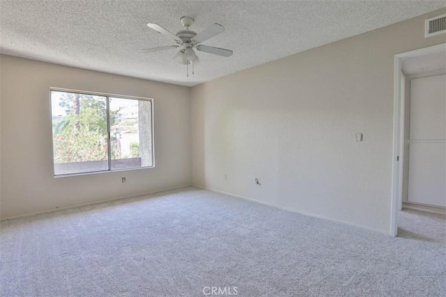 845 Daffodil Dr, Riverside, CA 92507 - carpeted spare room featuring a textured ceiling, a ceiling fan, and baseboards