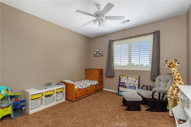 1709 Duncan Way, Corona, CA 92881 - bedroom featuring carpet floors, a ceiling fan, and baseboards