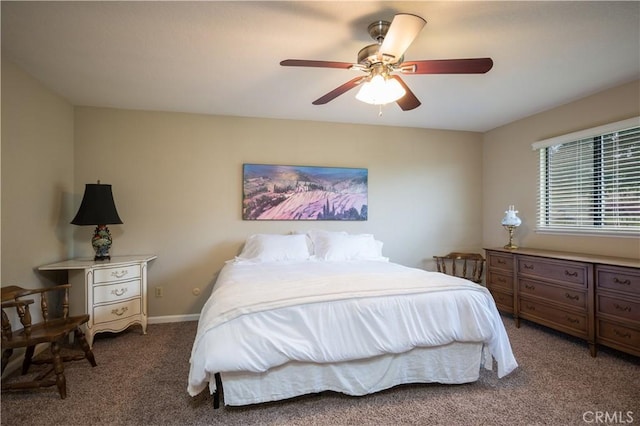 3876 Orcutt Rd, San Luis Obispo, CA 93401 - bedroom with carpet floors and a ceiling fan
