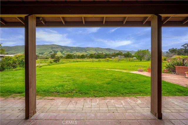 3876 Orcutt Rd, San Luis Obispo, CA 93401 - view of patio featuring a mountain view and a view of countryside