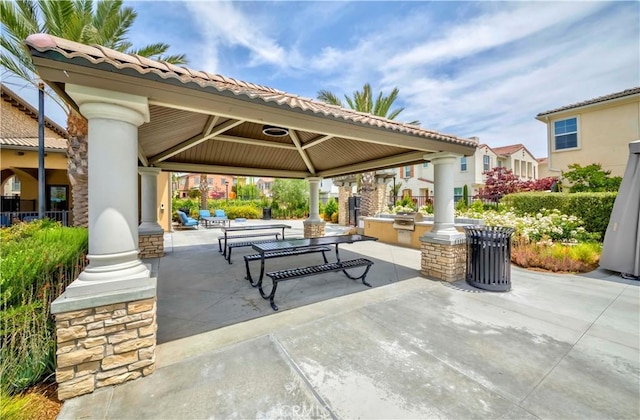 14533 Verona Pl, Eastvale, CA 92880 - view of patio with a gazebo