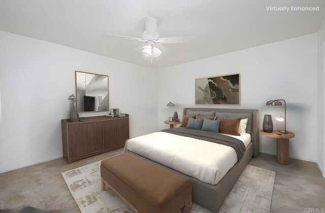 4402 Shearwater Way, Oceanside, CA 92057 - bedroom featuring light colored carpet and a ceiling fan